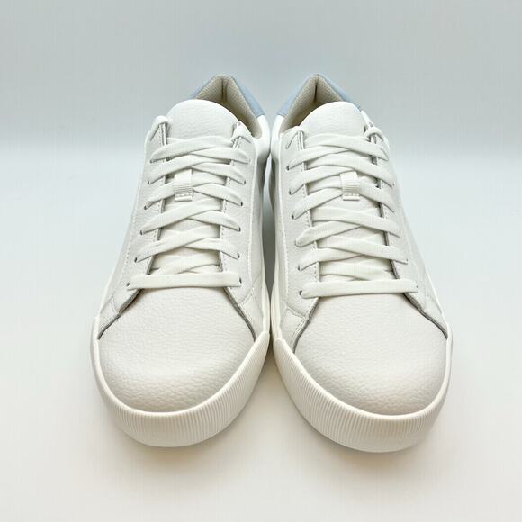 Dr. Scholls Womens Take it Easy Platform Sneaker Size 8.5 White Blue Leather NIB - Picture 6 of 13